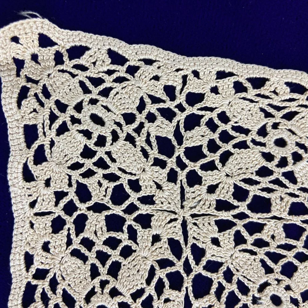 Vintage Bundle of 3  crochet serviettes